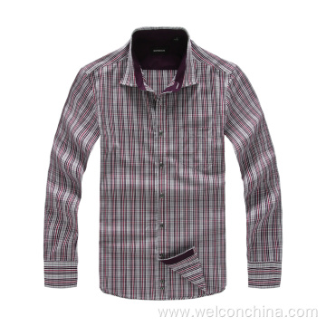 Spring Striped Slim Fit Mens Casual Shirts